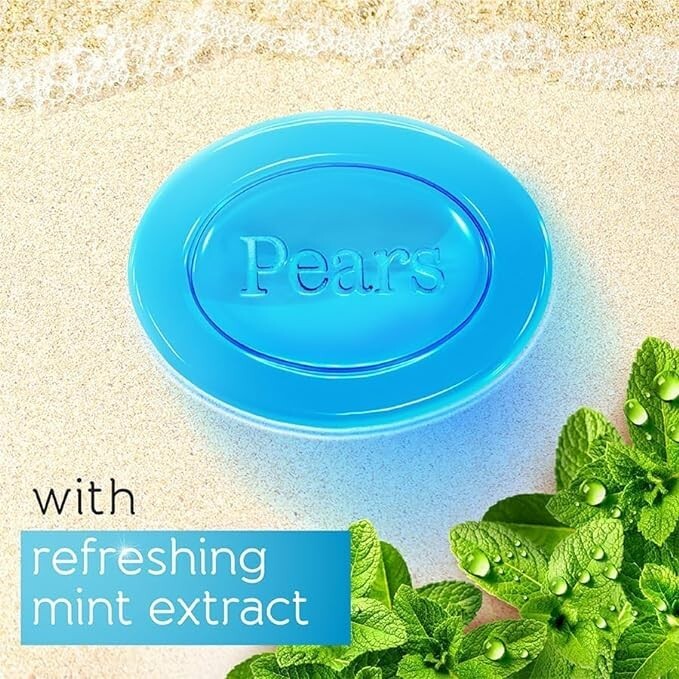 Pears Germishield Soap with Mint Extract 12 Pack Pure & Gentle Bar Soap