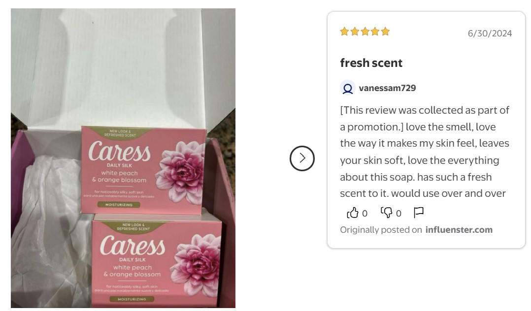 Caress Daily Silk Moisturizing Soap, White Peach & Orange Blossom, 3.75, 12 Bars