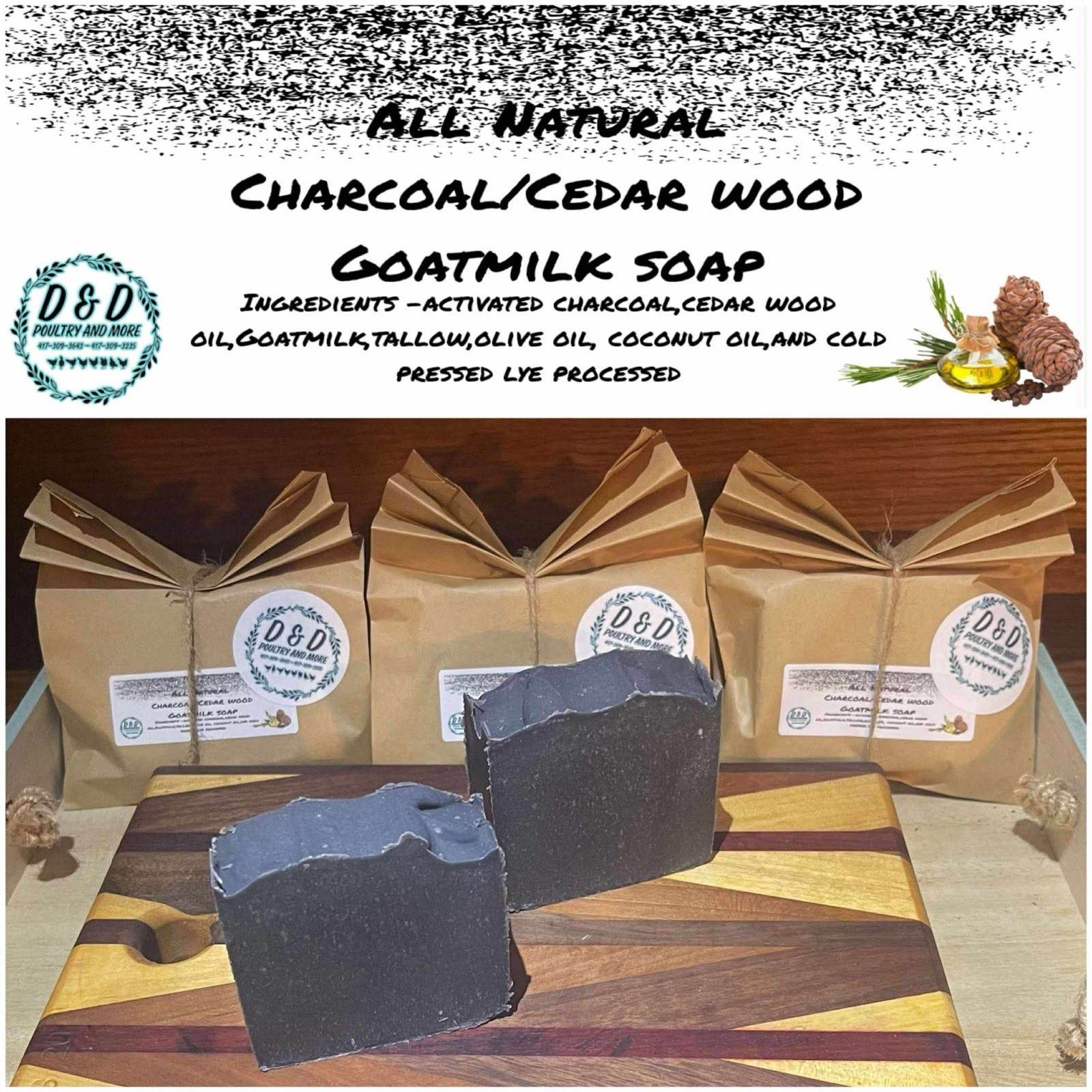 All Natural Goat Milk Soap With Tallow And Other Natural Products