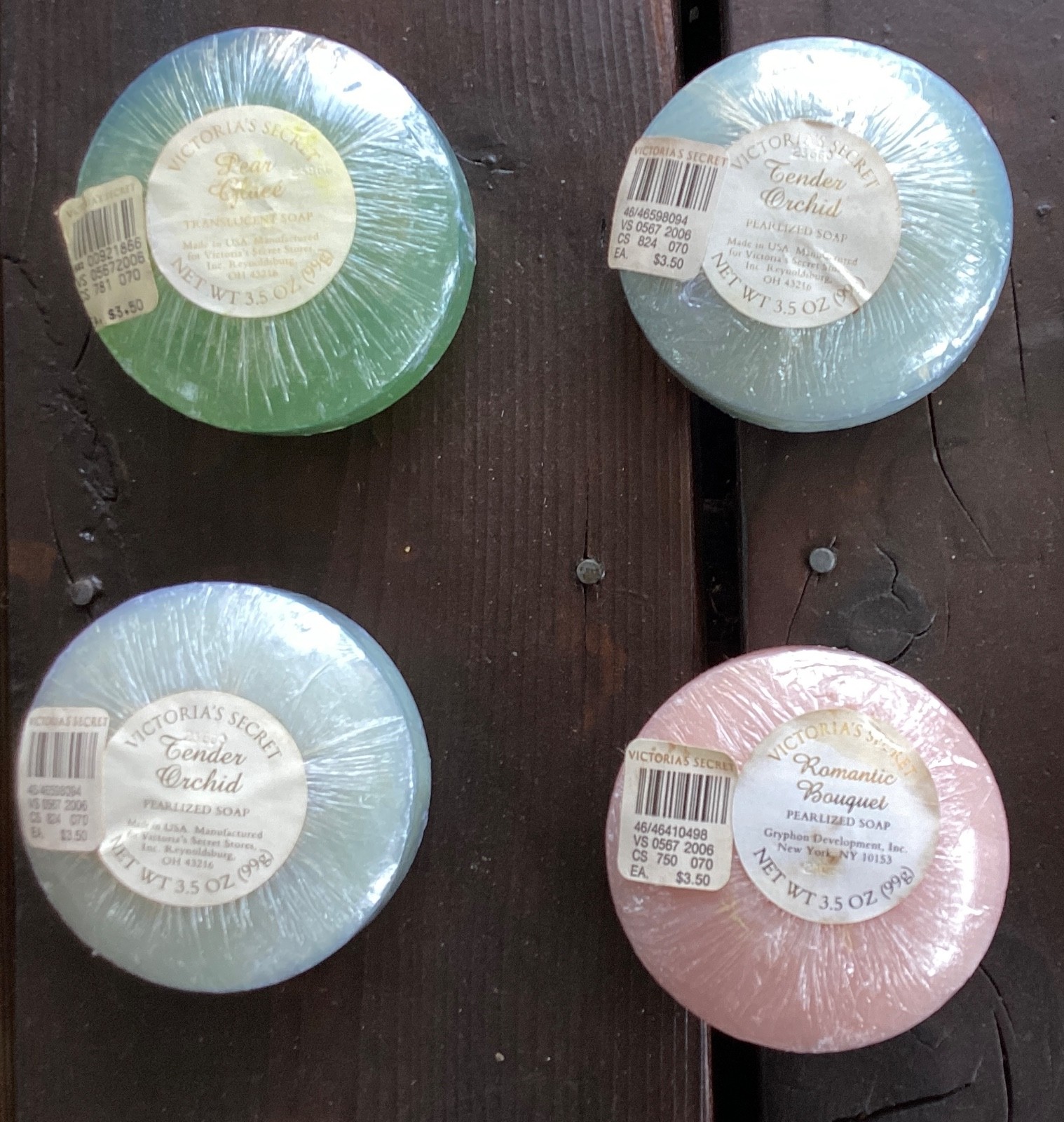 Lot Of 10 Vintage Victoria’s Secret 3.5 OZ Pearlized Soap Bars (Various Scents)