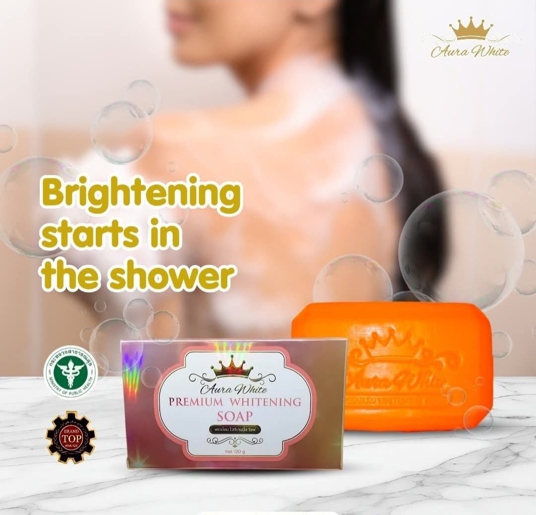 Aura White Premium Whitening Face&Body Soap 120g✨️👌, 1pc