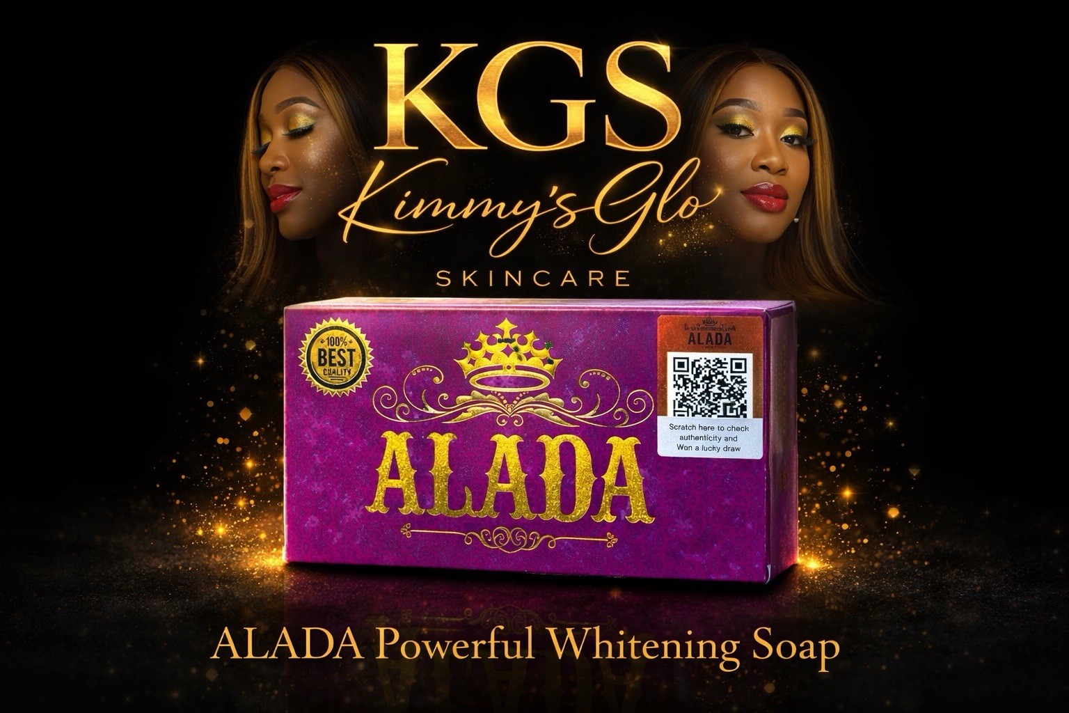 ALADA Whitening Soap Naturally Brightening Natural Extract Face Body 160G 1 Pack