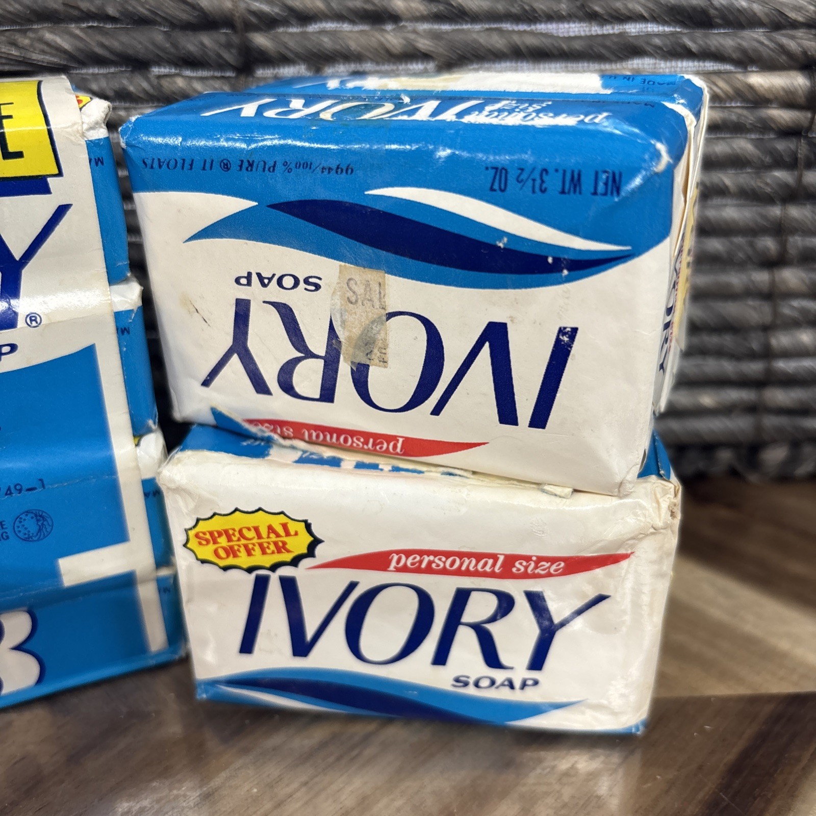 Vintage Ivory Personal Size Soap Bars 1987 8 Pack Bars 3.5oz New Movie Prop