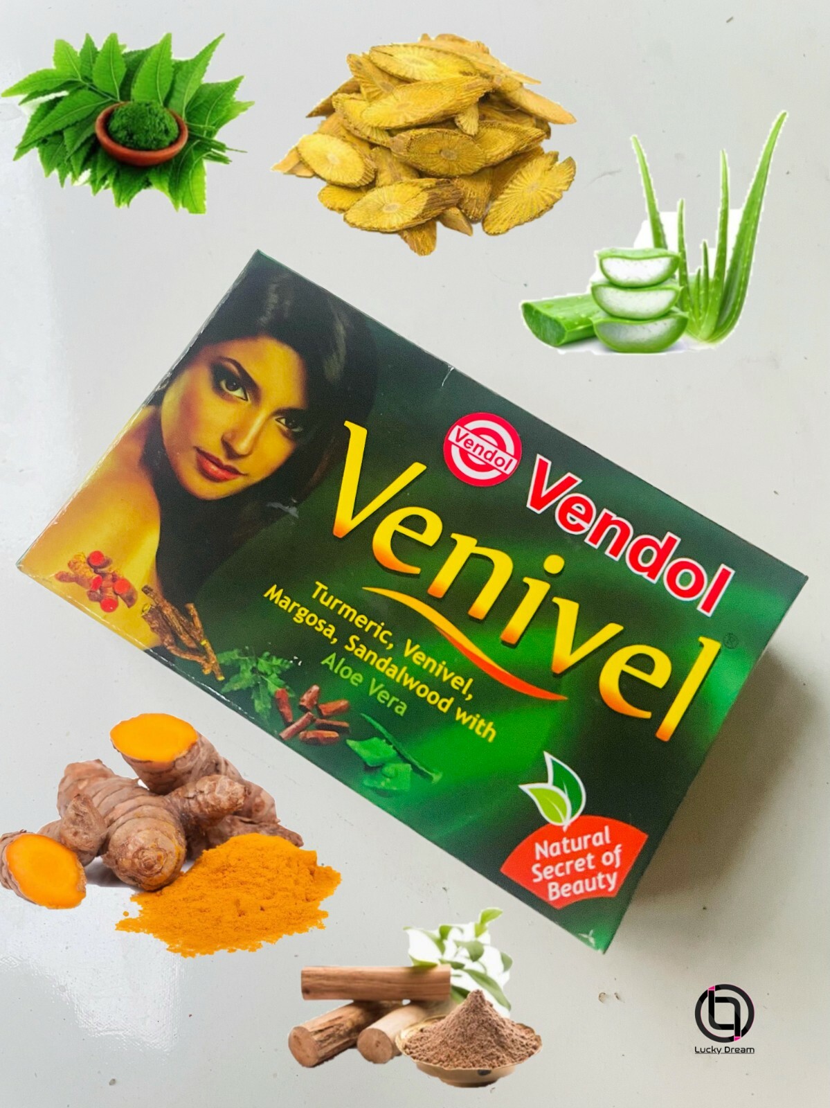 VENDOL VENIVEL AYURVEDIC BEAUTY SOAP 80g CONTAINS NATURAL INGREDIENTS
