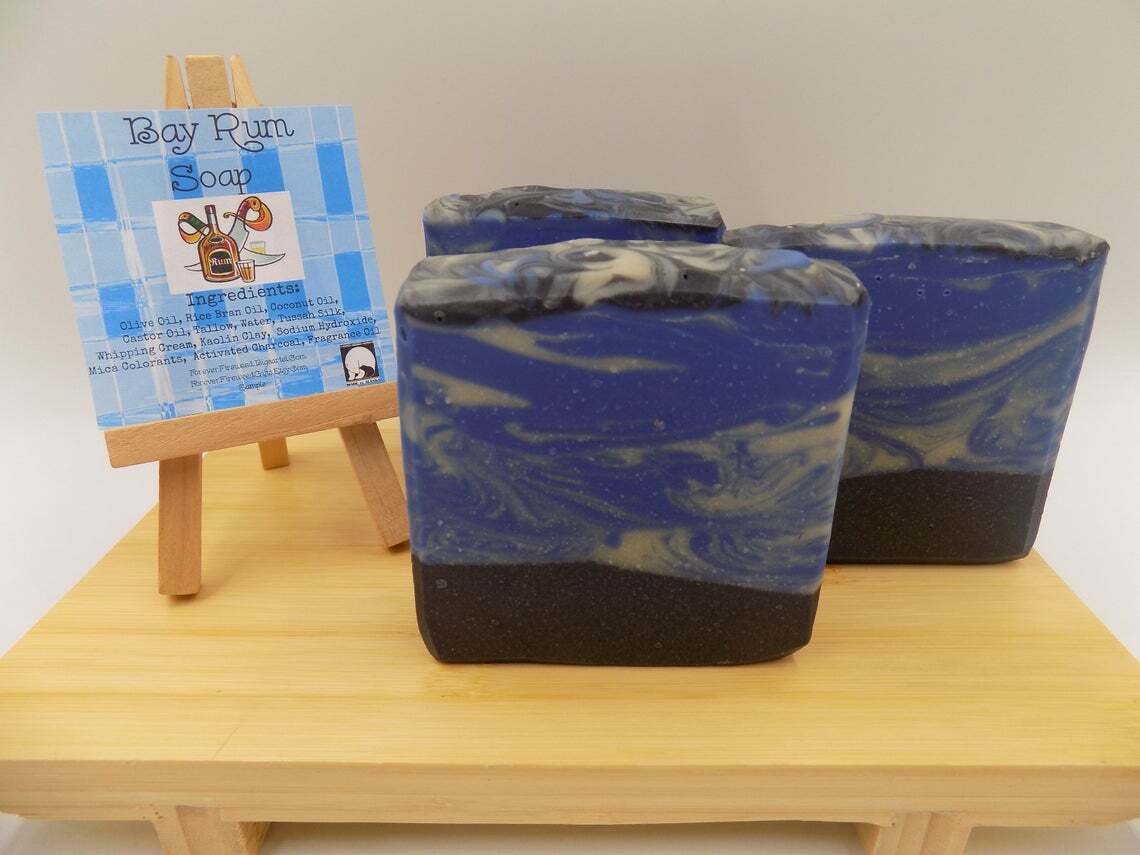 Bay Rum / Bar Soap / Men’s Soap / Soap For Men / Activated Charcoal Soap