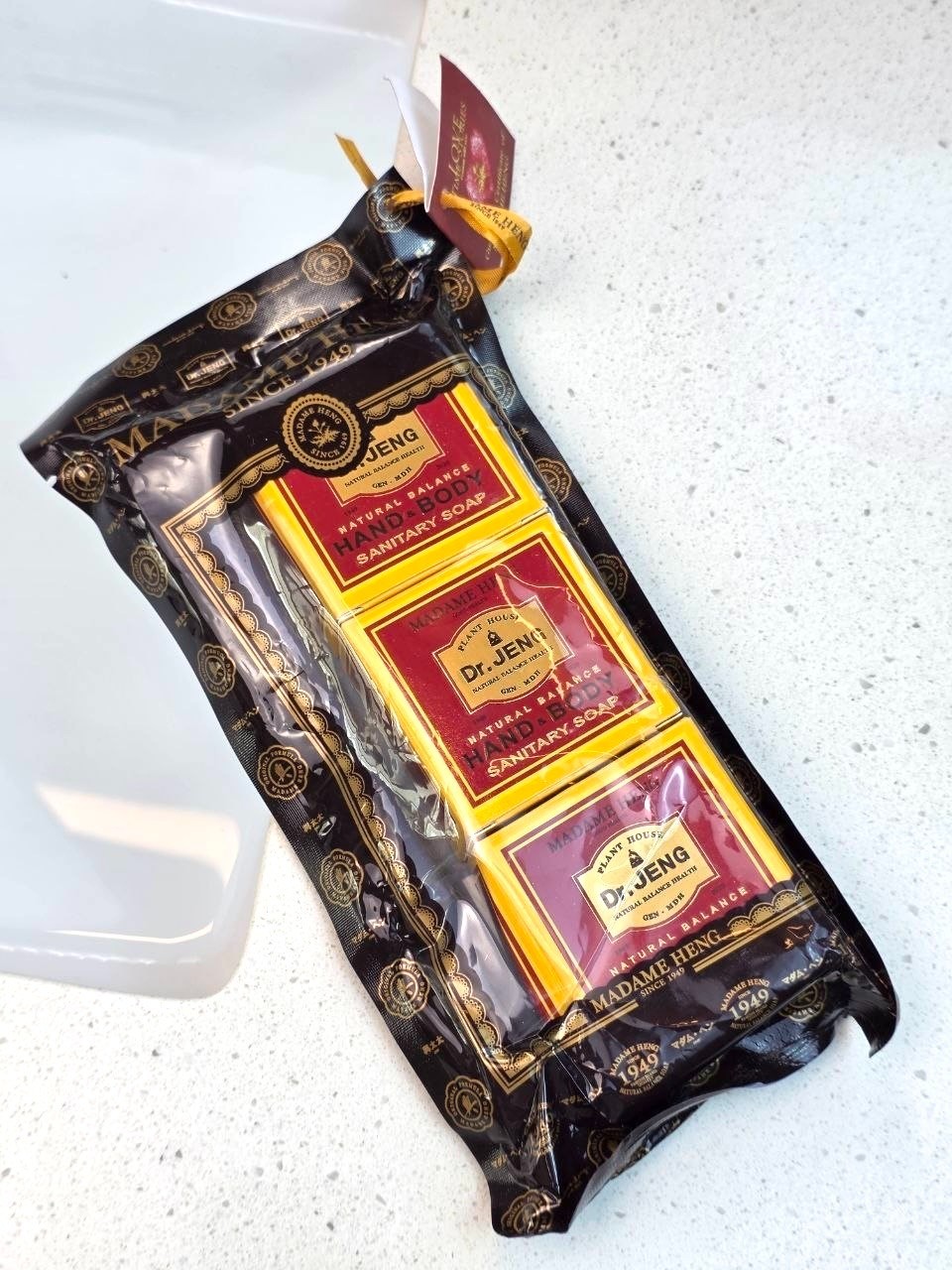 Madame Heng Dr. Jeng Natural Balance Soap Set 3 Bars 50g Hand & Body Thailand