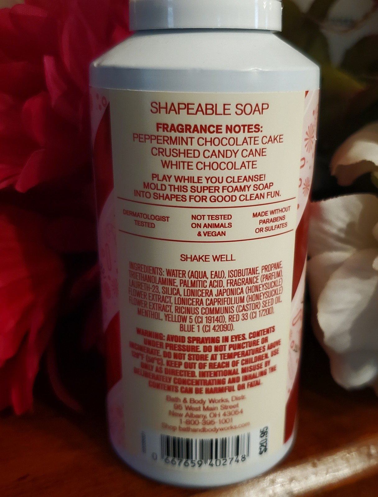 Bath & Body Works Milk Bar Peppermint Bark Truffle Shapeable Soap 4.9 oz RARE