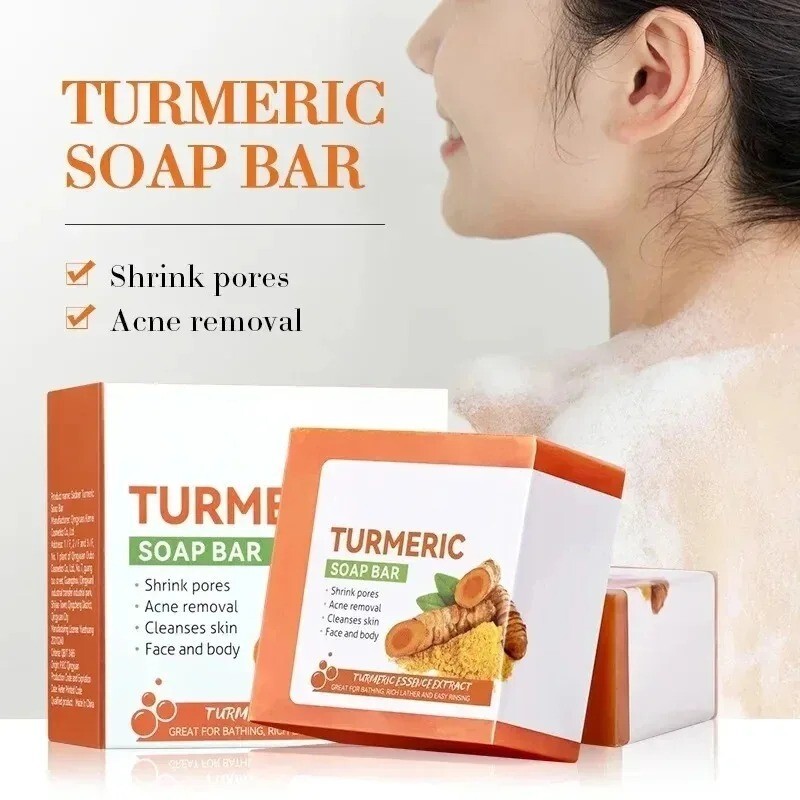 Turmeric Soap Body Cleaning Lightening Dark Leg Body Cleansers Brightening Skin
