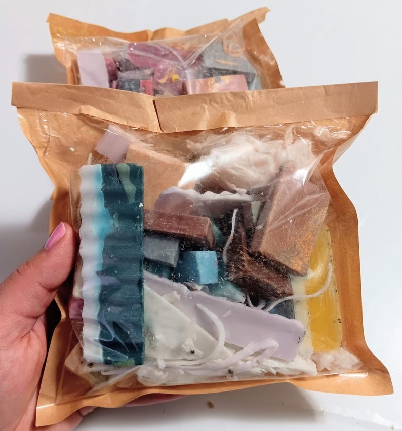 Soap Scraps Bag | Zero Waste Sampler | Scrap Bag Refills | Soap Saver Bags
