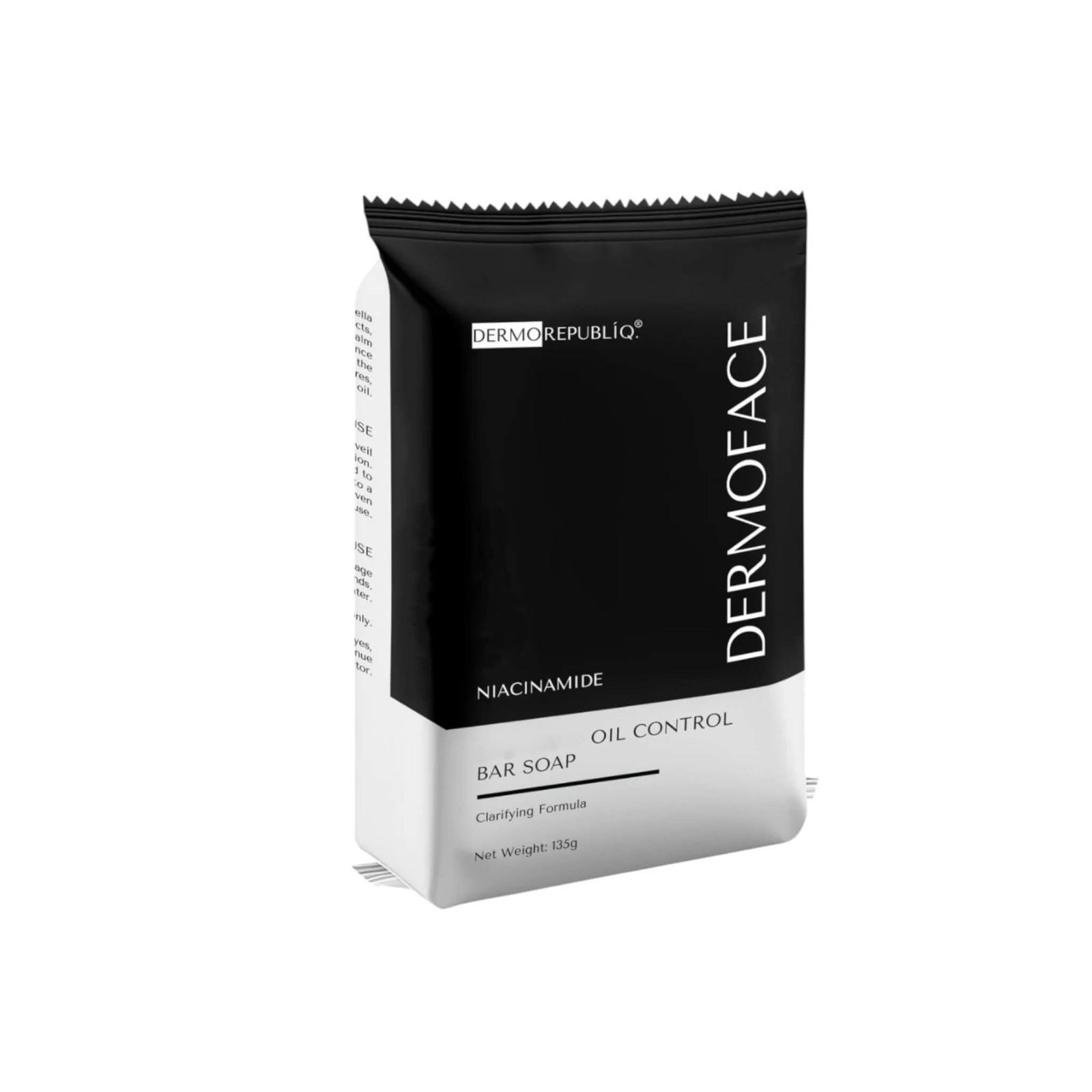DERMOREPUBLIQ Niacinamide Face Bar Soap – Oil Control & Pore Refining Cleanser