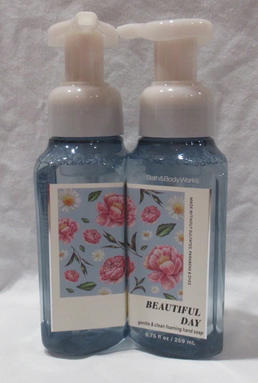 Bath & Body Works Gentle & Clean Foaming Hand Soap Lot Set of 2 BEAUTIFUL DAY