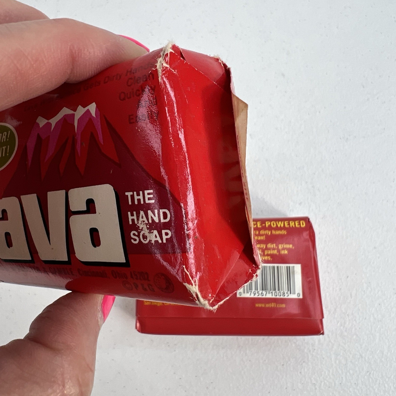 Lava Bar Soap Heavy Duty Hand Cleaner WD-40 Green Color Fresh Scent Lot Of 2