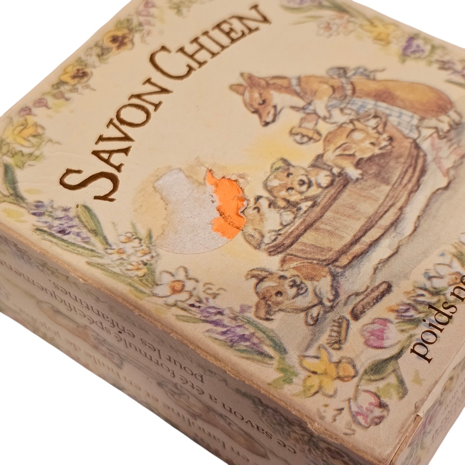 Vintage Crabtree & Evelyn Dog Corgi Soap -London England Illustrated Box