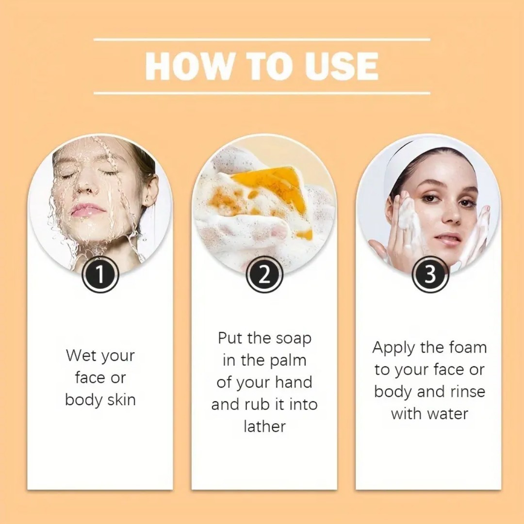 2pcs Ginger Soap Bar, Darkspots Face and Body Soap, 100g [USA Stock]