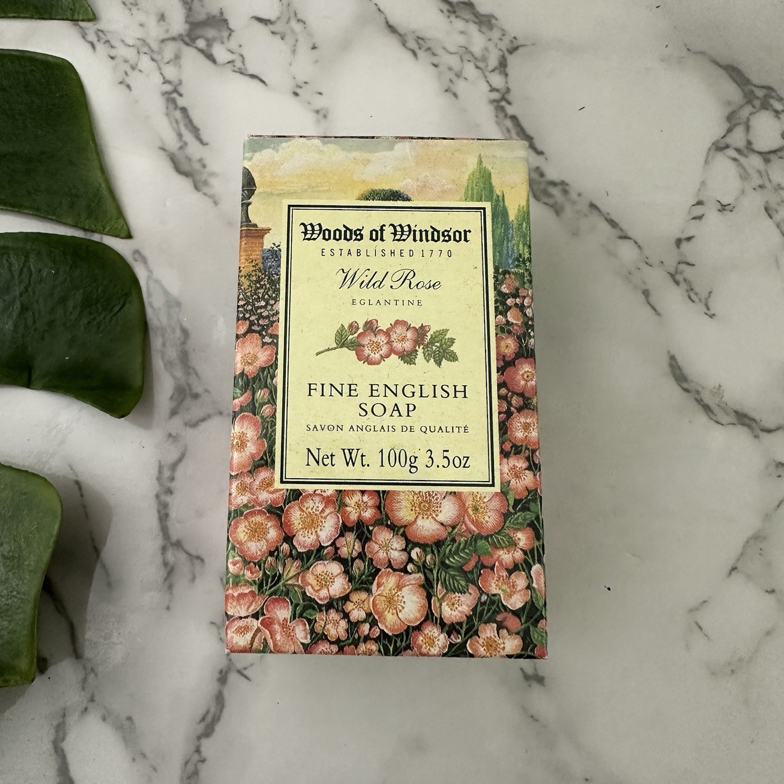 Woods of Windsor Vintage Wild Rose Fine English Soap Bar New 3.5 oz 90s Floral