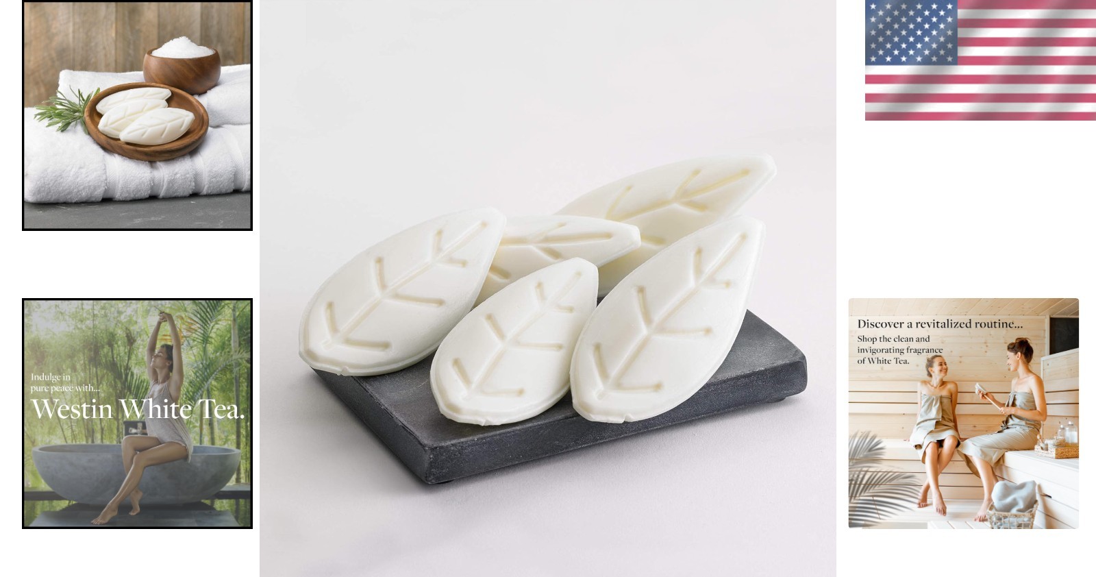 White Tea Leaf Soap Nourishing Bars of with Signature Aloe Scent Individually