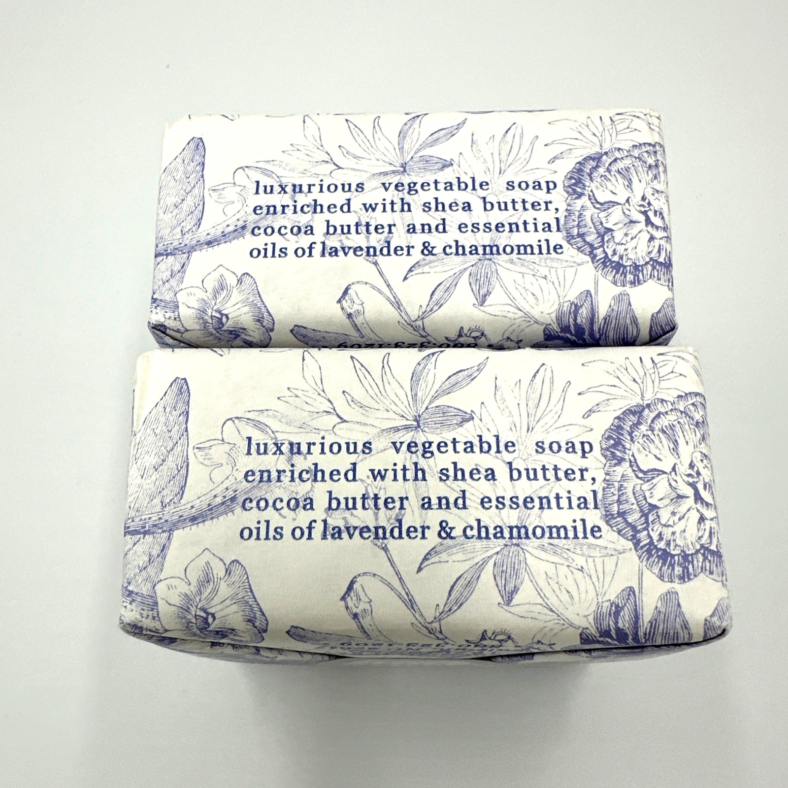 Greenwich Bay Lavender Chamomile Botanic Shea Butter Soap Lot Of 2 Bars/6.35oz