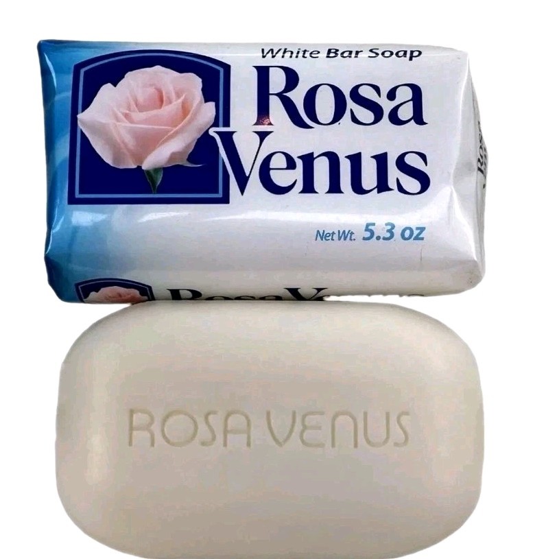 15 Rosa Venus White Bar Soap 5.3 oz – Classic Gentle Scented Bars Free Shipping