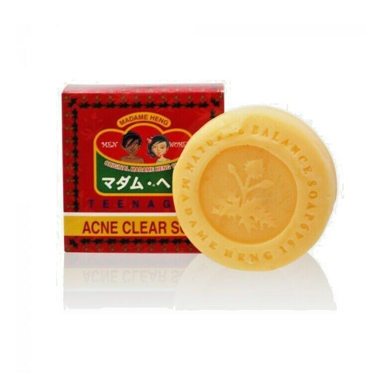 10 x MADAME HENG ACNE CLEAR SOAP HERBAL REDUCE FRECKLES PIMPLES WHITENING 150g