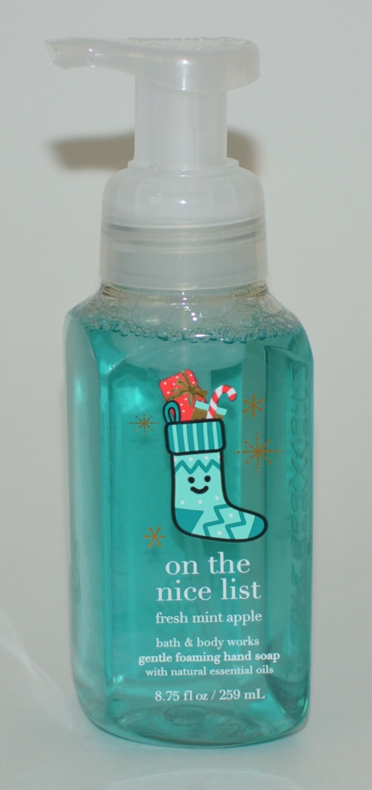 3 BATH & BODY WORKS ON NICE LIST FRESH MINT APPLE GENTLE FOAMING HAND SOAP WASH