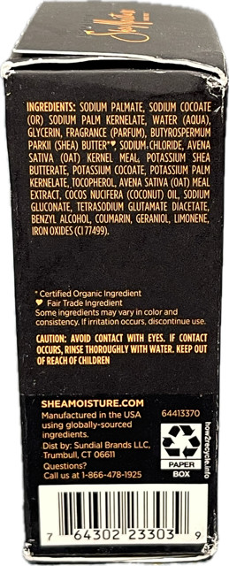 SHEA MOISTURE African Black Soap w/ Shea 8 oz CALM & CLEARING BAR SOAP NEW BOX