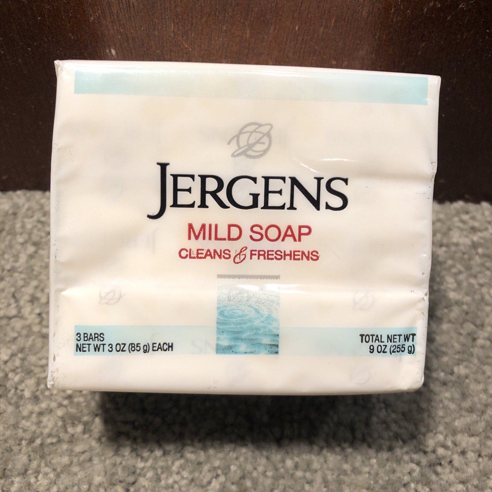 X3 Jergens Mild Soap, Cleans & Freshens, 3 Bars- 3oz Each (9oz Total)