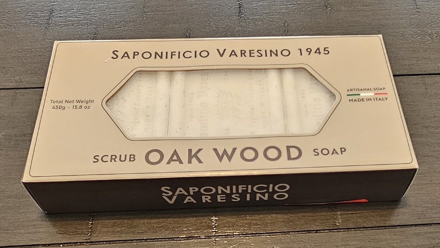 Saponificio Varesino Oak Wood Scrub Soap 15.8 oz Artisan Soap Made in Italy NEW