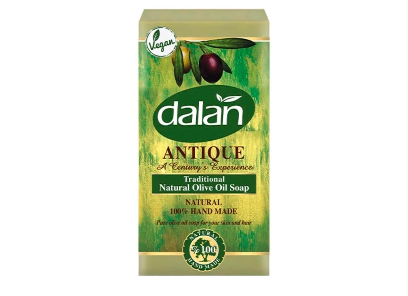 Dalan Antique 100% Olive Oil Soap 5x180gr Dry Skin, Anti – Dandruff, Hand Made S