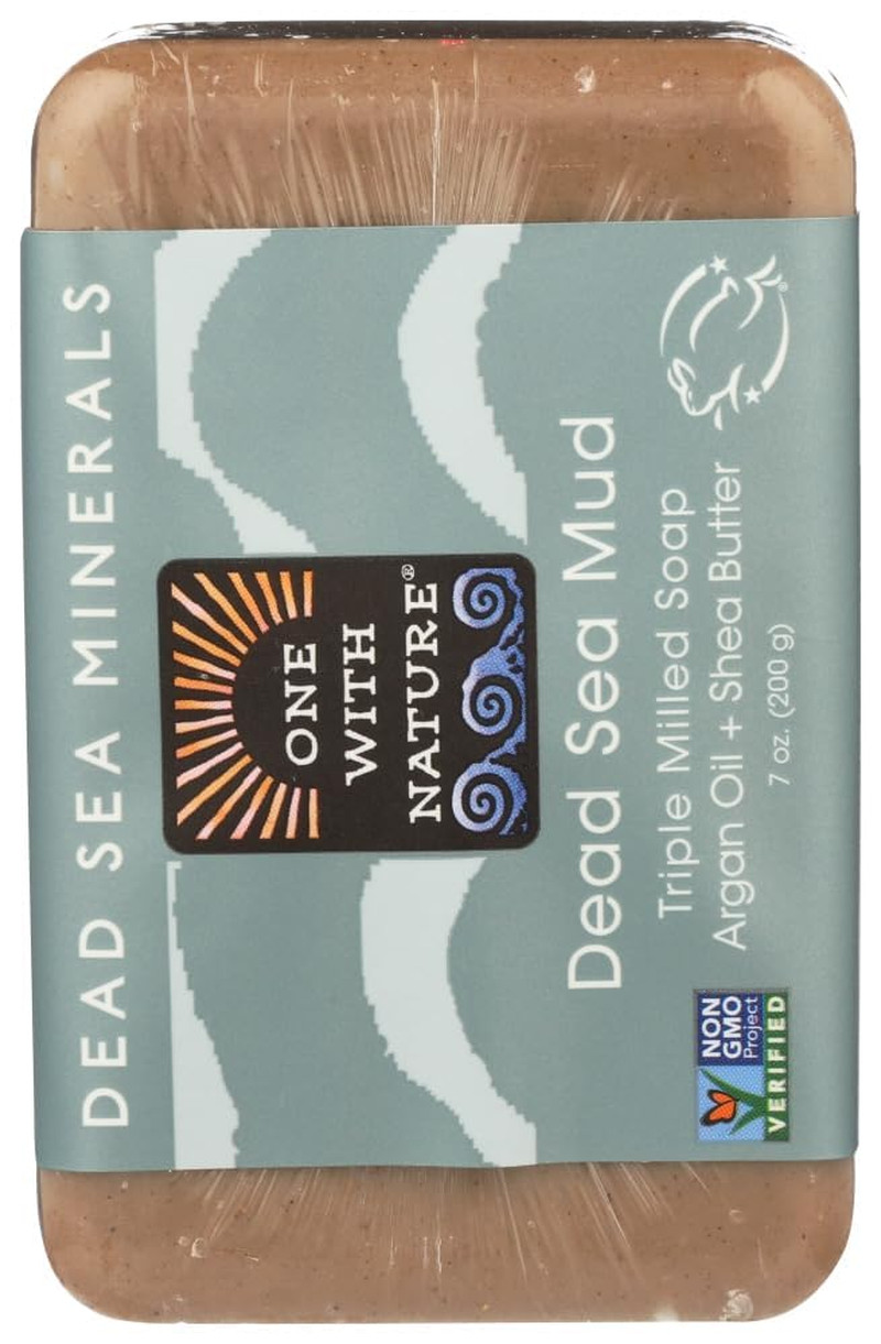 Dead Sea Mineral Mud Soap with Argan Oil & Shea Butter 7 Oz (Pack of 6)