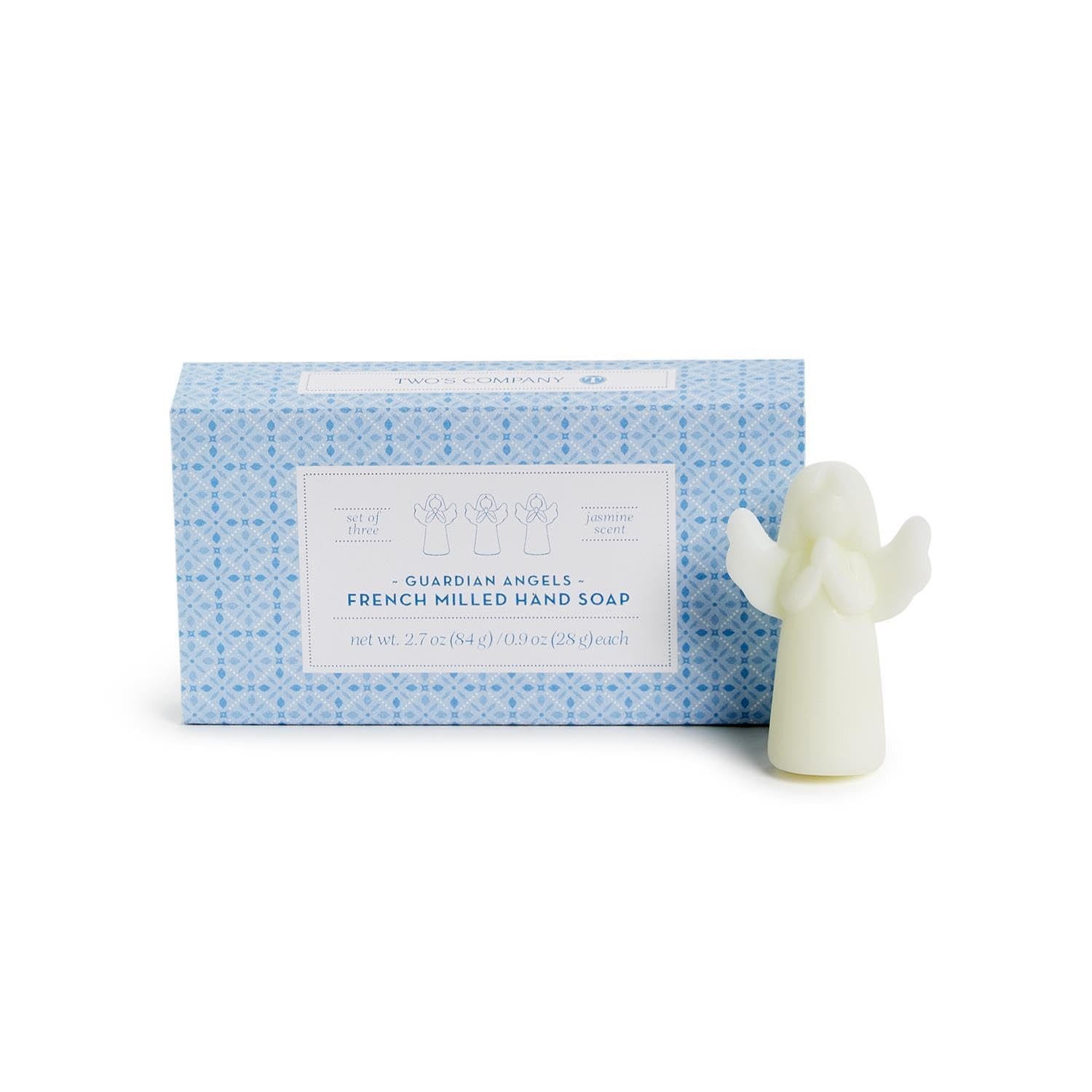 Two’s Company Heaven Scent Guardian Angel Set of 3 French Milled Soap with