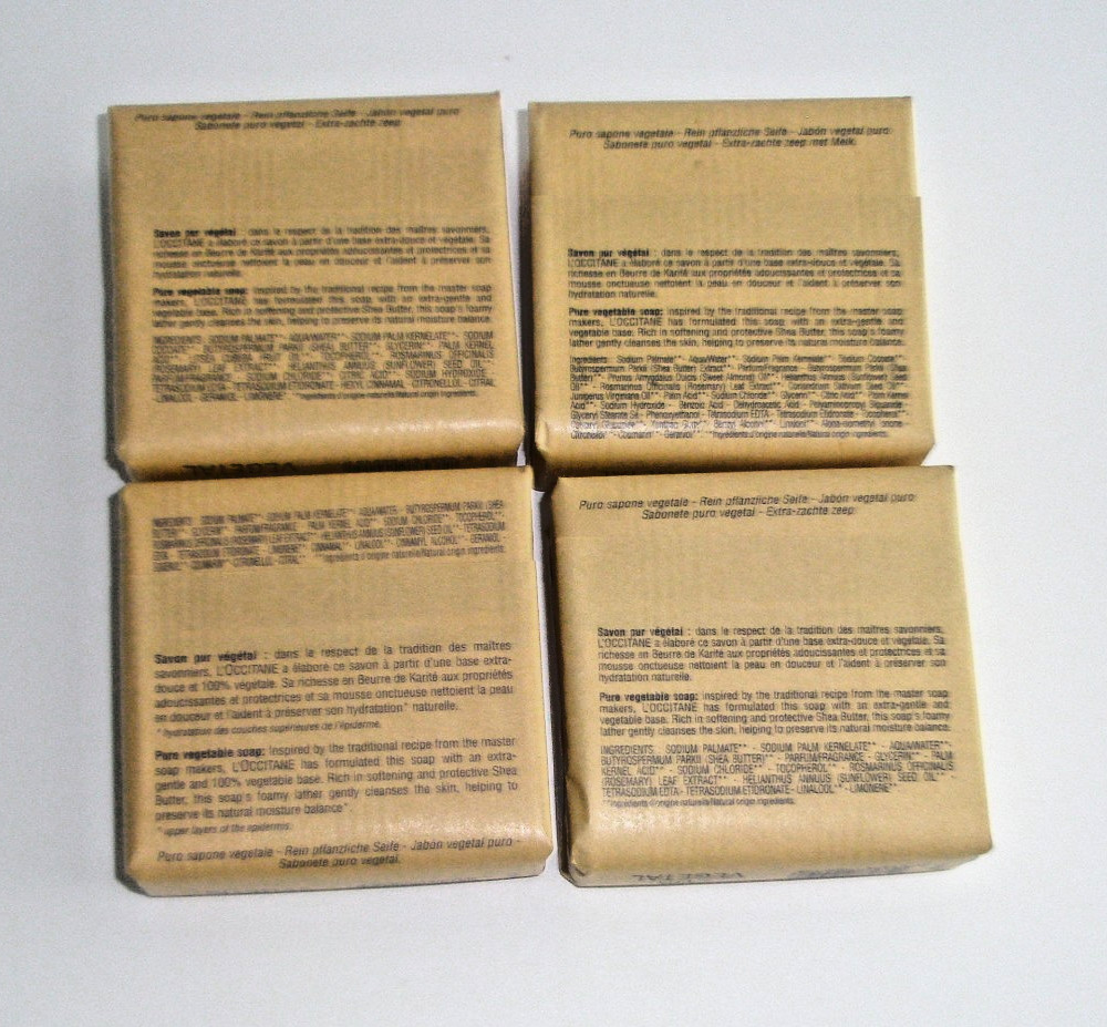 L’Occitane en Provence Extra Gentle Soap Lot of 4 3.5 oz Lavender Verbena Milk +