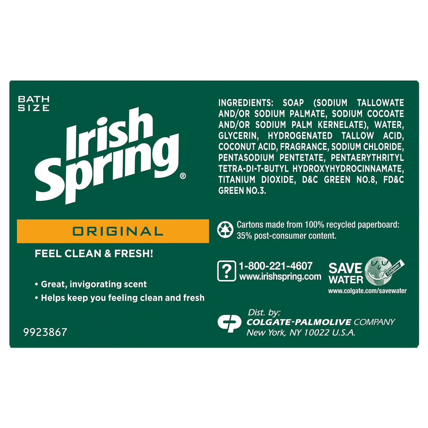 Men’s Original Clean Bar Soap 4 oz – Pack of 20. 1 qt.
