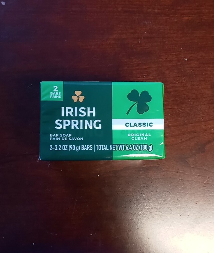 Irish Spring Original Scent Classic Bar Soap Pack of 2 – 3.2 oz Bars