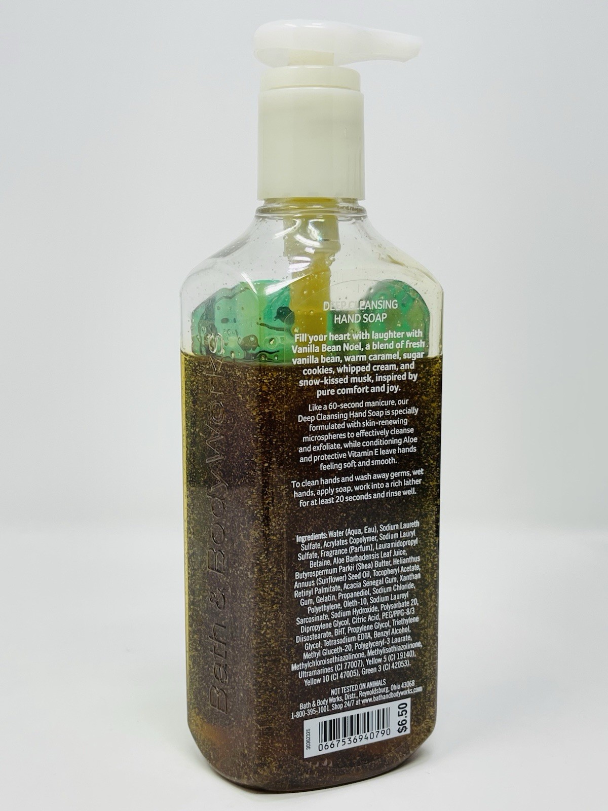 BATH & BODY WORKS Vanilla Bean Noel DEEP CLEANSING HAND SOAP 8oz /236 ml