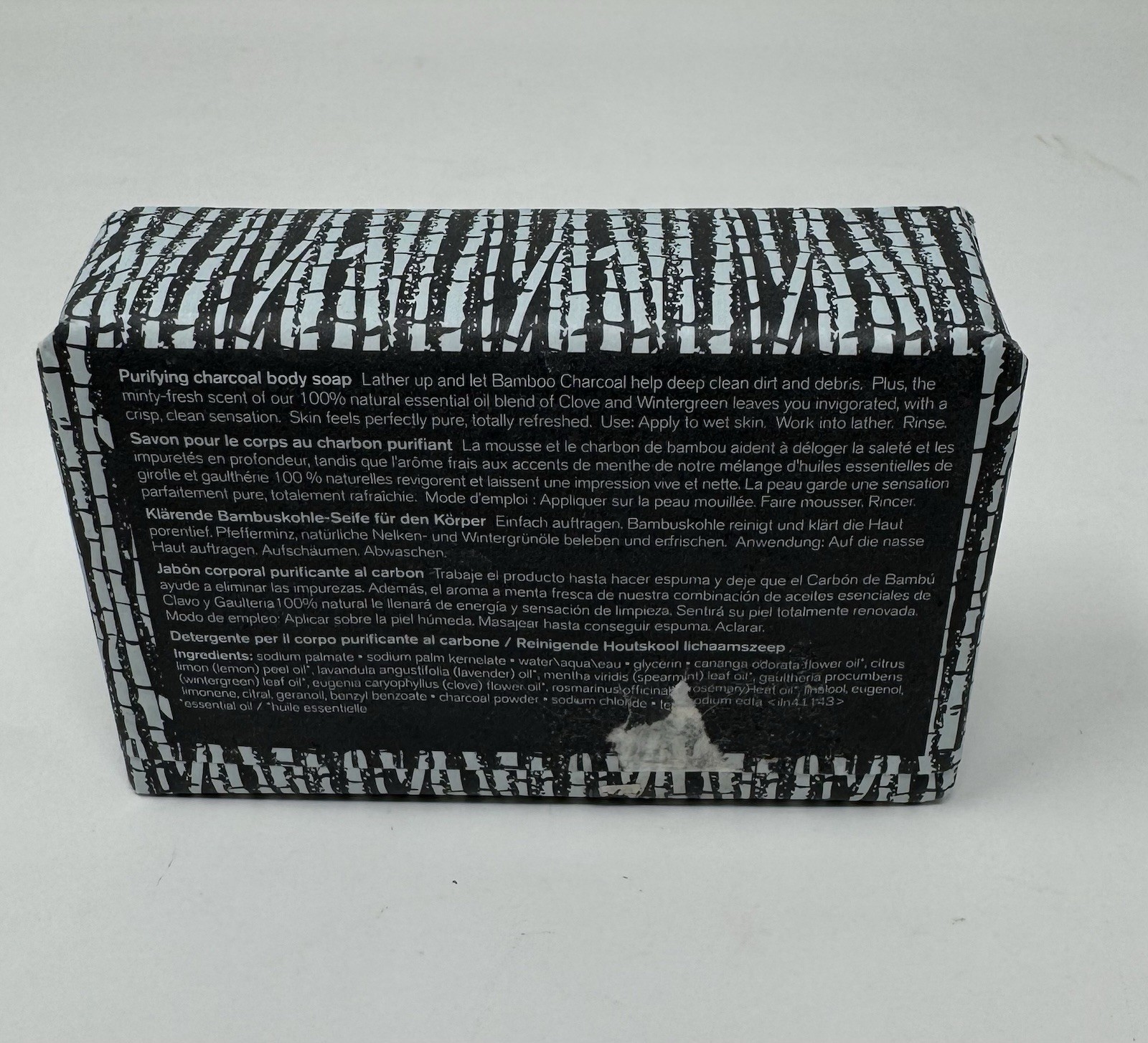 Origins Clear Improvement Purifying Charcoal Body Soap Bar 7oz 200g New in Wrap