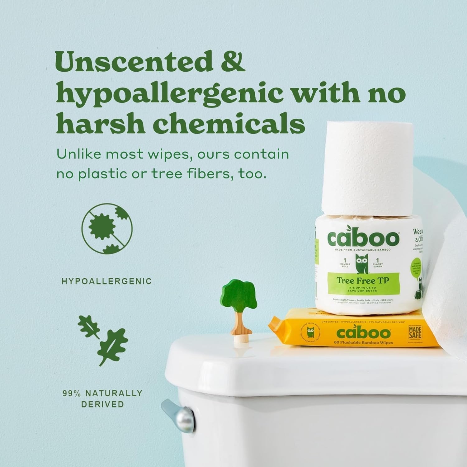 180 Count Certified Flushable Wipes – Chemical-Free & Eco-Friendly Bamboo Care