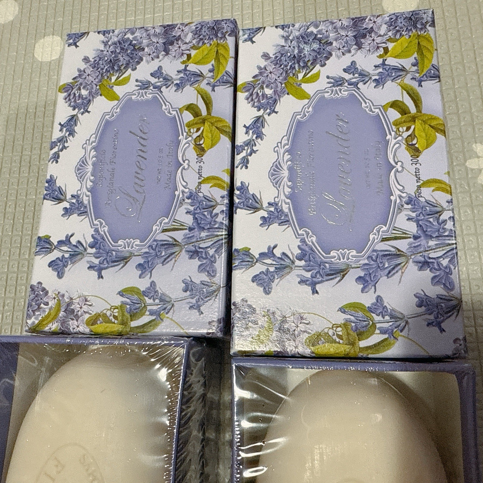 2pcs SAPONIFICIO ARTIGIANALE Fiorentino Lavender Scented Soap Box Sealed