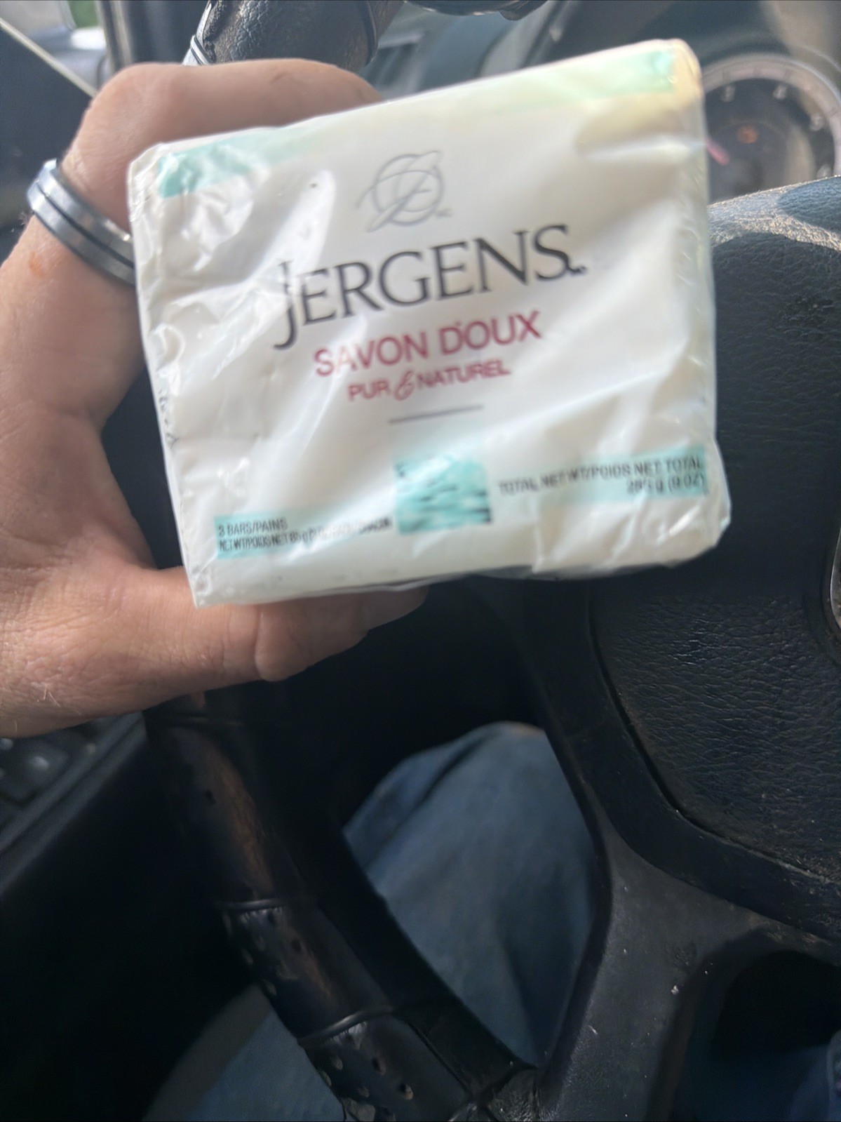 Jergens Mild Bar Soap Pure & Natural 3 Bars 3oz each