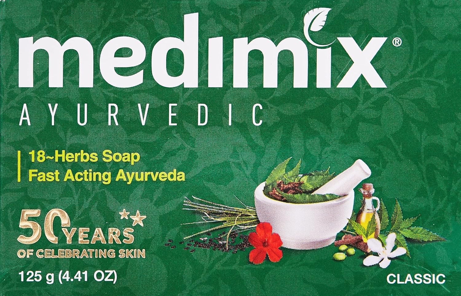 Medimix Ayurvedic Classic 18 Herbs Bathing Bar 125gm