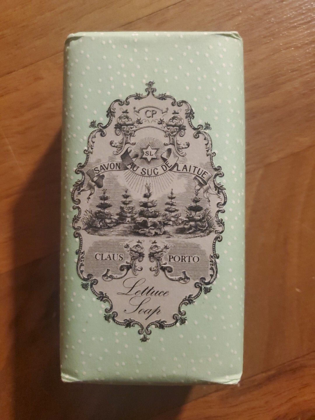 CLAUS PORTO Soap Bar Wax Sealed Spring Lettuce Made In Portugal 5.3 oz
