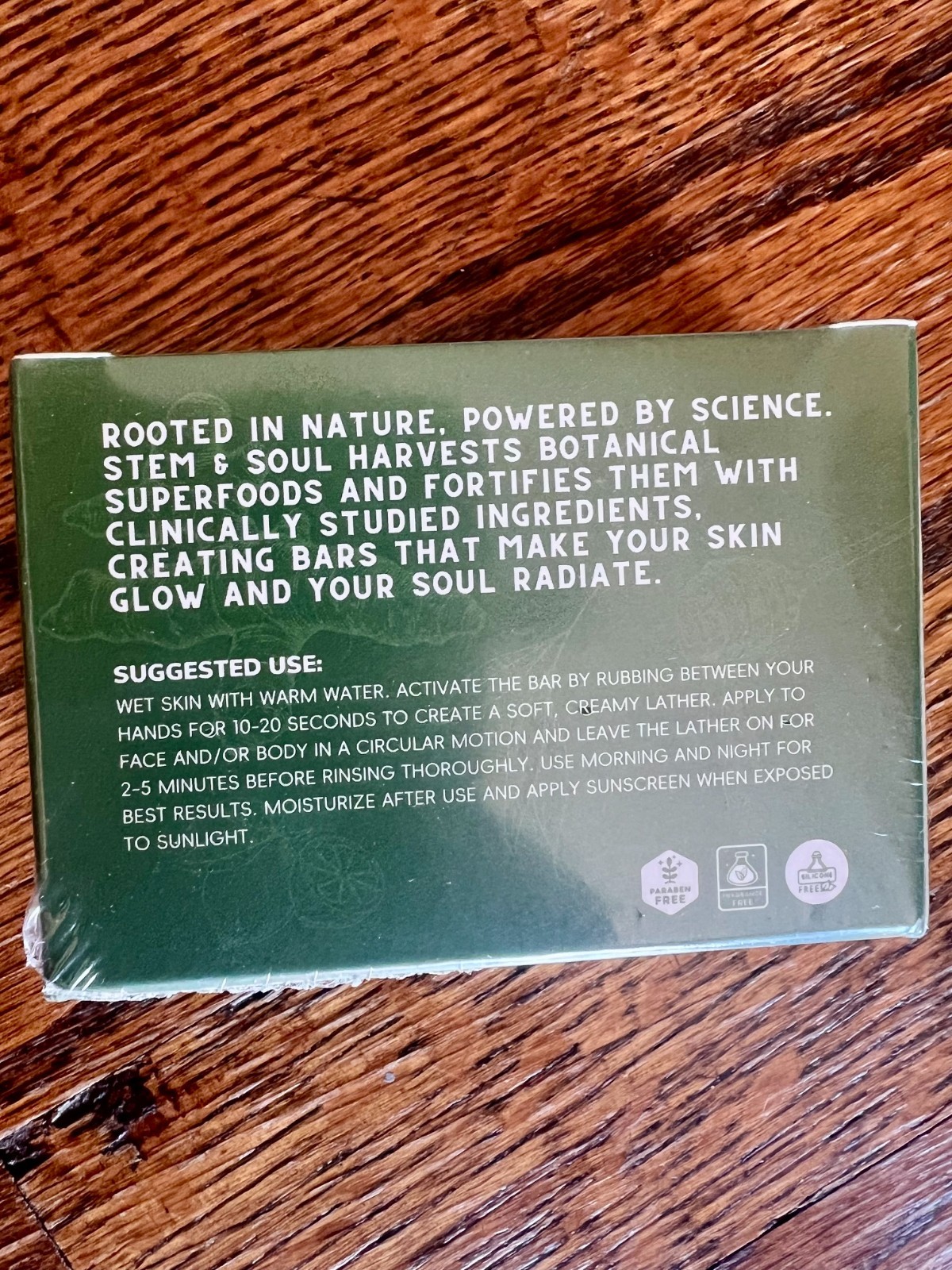 Stem & Soul Superfood Soap Brightening, Clarifying, Nourishing BRAND NEW
