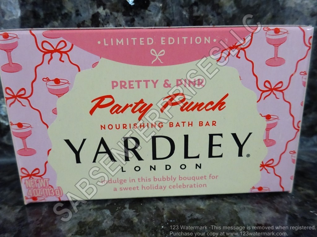 10 Yardley London Limited Edition Pretty & Pink PARTY PUNCH Bath Bar Soap 4oz