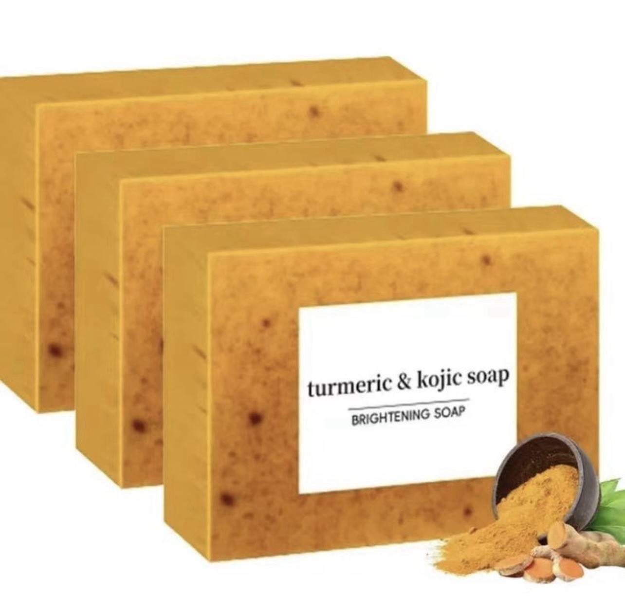 Lemon Turmeric Kojic Acid Brightening Soap Dark Spot Remover