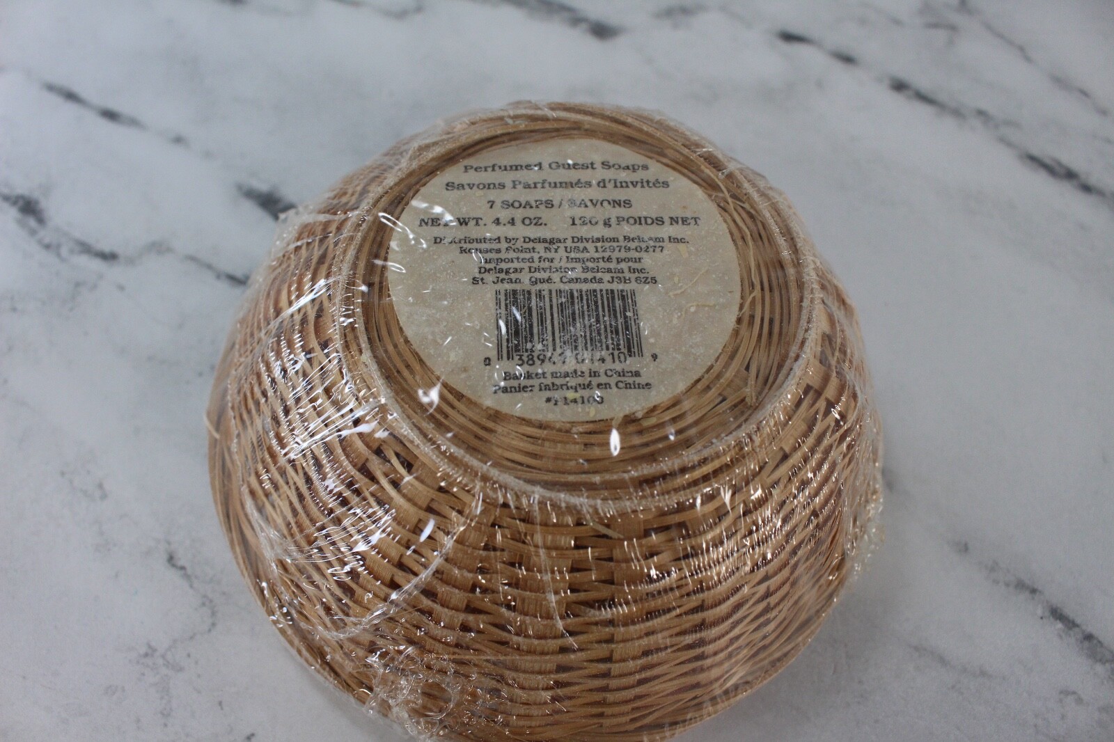 Vintage Delagar Flower Basket Perfumed Guest Soaps