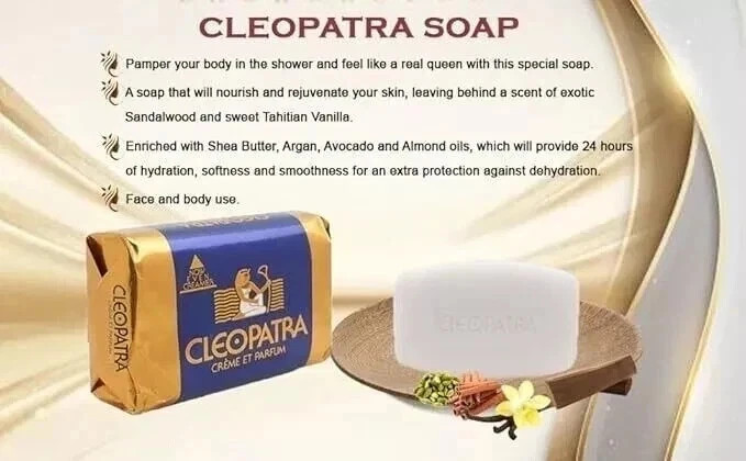 CLEOPATRA Creme ET Parfum Soap skin soft, smooth and supple 120g
