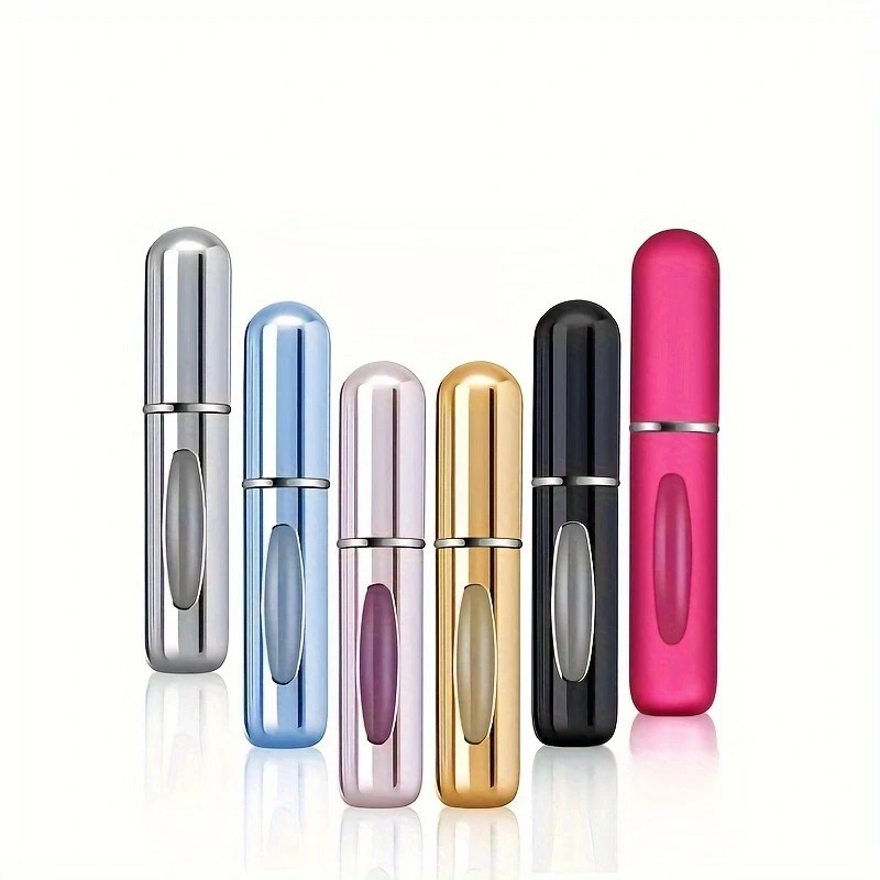 5Pcs Mini Travel Perfume Atomizer Bottle Spray Pump Case Refillable Portable US