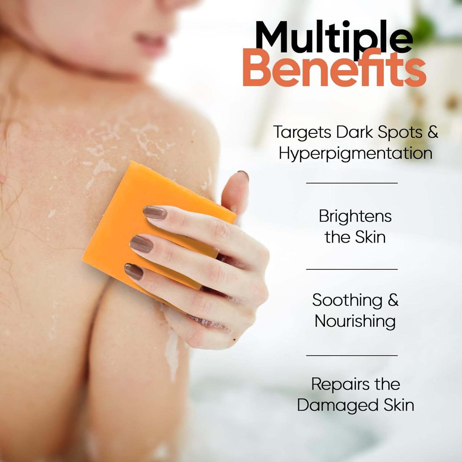 Natrulo Papaya Soap Face & Body Wash – Skin Brightening Papaya Soap Bar for Dark