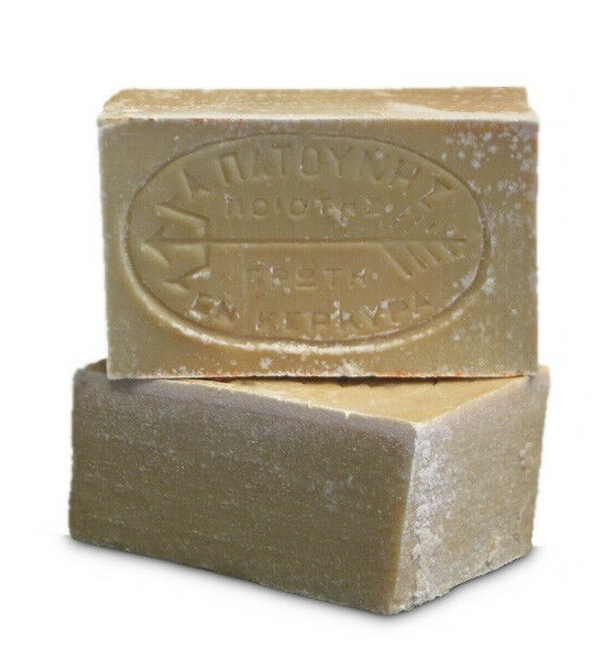 Patounis VEGAN Greek Green Olive Soap No additives 2 bars (4 Oz/bar)