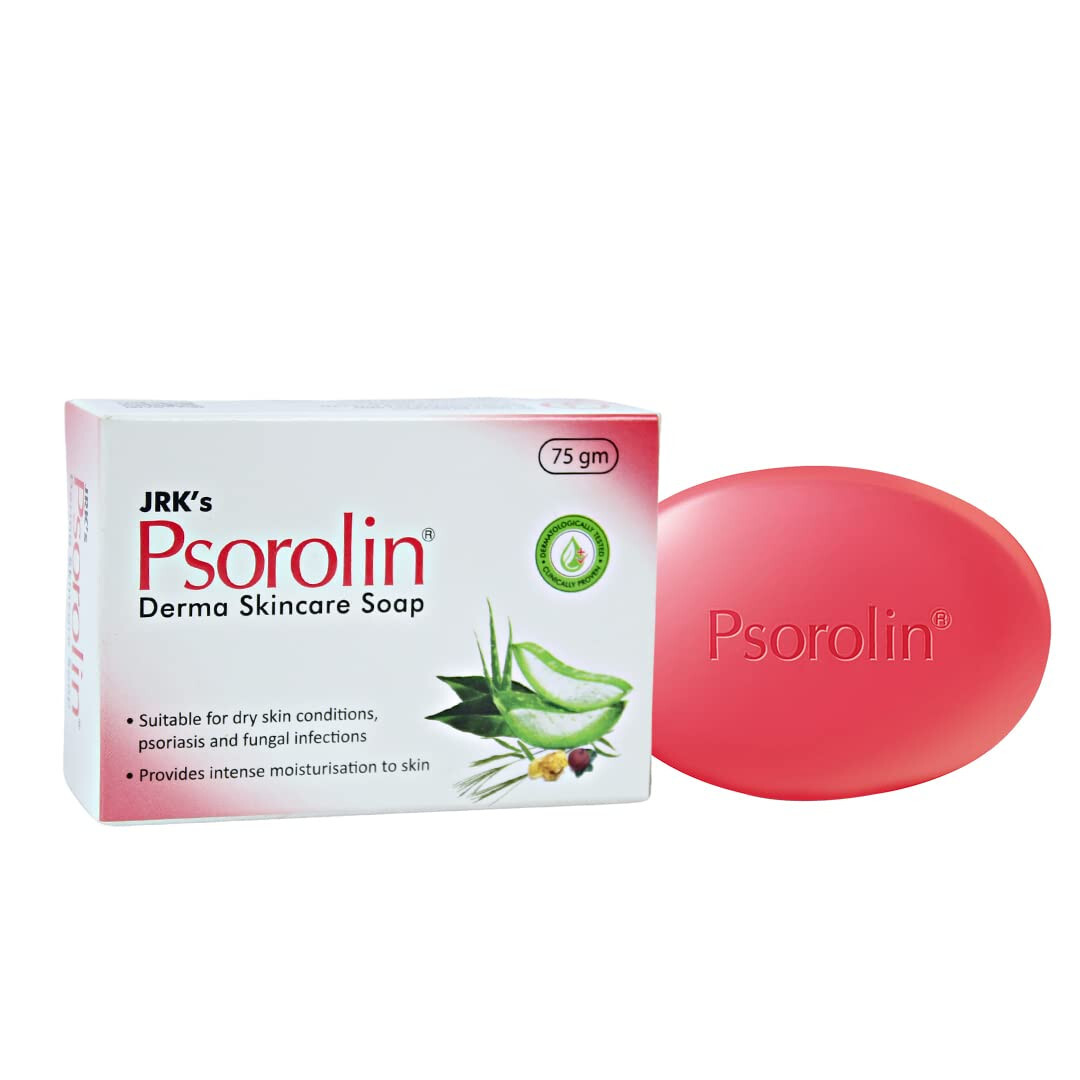 Dr. JRK Psorolin Medicated Bathing Bar 75gm For For Cleanses & Moisturizes Skin