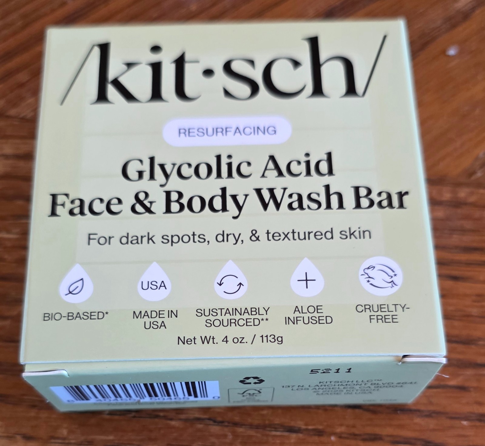 Kitsch Body Bar No Parabens Phthalates Silicones Sulfates Artificial Fragrances